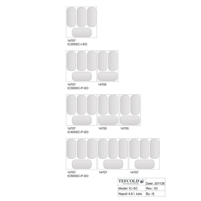 Vitrine inghetata  IC SC+SO - Frigosztufi